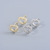 Korean Dongdaemun Elegant Earrings Female Niche Design Peach Heart Earrings Spring and Summer New High-Grade Love Ear Clip