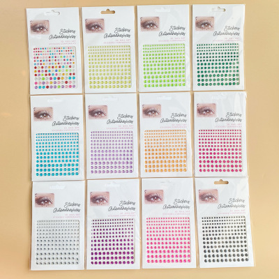 2022 New Color Decorative Car Sticker Mobile Phone Adhesive Diamond Acrylic Diamond Paste Children's DIY Sticker Manufacturer