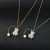 2022 New Temperament Clavicle Chain Women's Niche Design Zircon Bear Necklace Long Fringed Pearl Necklace