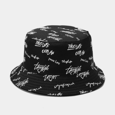 Bucket Hat Men's Spring and Summer Hat Trendy Sun Hat Hip Hop Casual All-Match Youth Korean Double-Sided Bucket Hat Women's Fashion