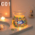 DIY Mosaic Aromatherapy Candlestick Handmade Material Package Turkey Glass Lamp Children's Toys Parent-Child Interactive Activities