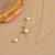 Spring and Summer New Trendy Temperament Clavicle Chain Women's Niche Design Letter Pearl Necklace Personalized Tassel Necklace Jewelry