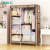 Simple Cloth Wardrobe Fashion Non-Woven Fabric Dustproof Storage Wardrobe Closet Hanger Steel Frame Dormitory