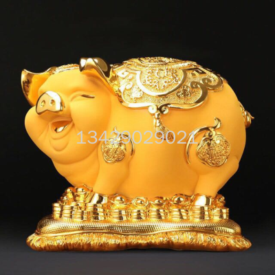 Pig Coin Pig Piggy Bank Decoration Resin Electroplating Soft Outfit Crafts Gift Gift