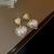 Silver Needle French Style Love Heart Earrings High Sense Temperamental Minority Decoration Design Wholesale Opal Sweet Earrings Women