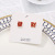 Rich Earrings Happy Fortune Diamond Stud Earrings for Women 925 Silver Pin Earrings 2022 New Fashion Asymmetric Earrings
