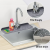 Silicone TPR Faucet Water Draining Pad Water Cushion Faucet Splash-Proof Water Cushion Kitchen Sink Drying Pad Block Water Cushion