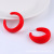 Best-Seller on Douyin C- Ring Geometric Ear Ring Hoop Earrings Candy Color High-Key Eardrop Acrylic Ear Rings Women