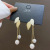 Korean-Style Elegant 925 Silver Pin Earrings Women's Ins Fashionable High-Grade Long Tassel Earrings European and American Vintage Earrings Wholesale