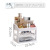 Drawer-Type Household Dustproof Storage Box Dresser Cosmetic Finishing Storage Rack Desktop Multi-Layer Transparent