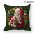 Qixi Nordic Christmas Pillow Cover Linen Cartoon Santa Claus Series Office Sofas Cushion Throw Pillowcase