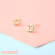 925 Silver Needle Zircon Stud Earrings for Women Simple and Compact High-Grade Earrings Golden Dongdaemun Earrings Eardrops Ear Rings