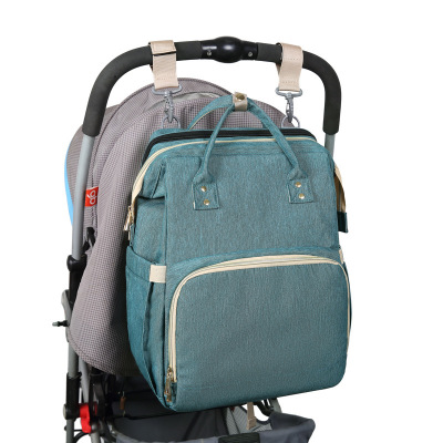 Mummy Bag Portable Folding Mid-Bed Multi-Functional Large Capacity Fashion out Feeding Bottle Diaper Backpack Baby Backpack