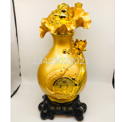 Aquarius Golden Toad Every Year There Are More Resin Plating Crafts Decoration Soft Decoration Home Decoration Gifts