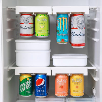 Refrigerator Hanging Beer Drink Storage Fantastic Double Row Listening Beer Soda Cola Cans Storage Rack