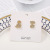 Rich Earrings Happy Fortune Diamond Stud Earrings for Women 925 Silver Pin Earrings 2022 New Fashion Asymmetric Earrings