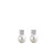 925 Sterling Silver Four Claw Rhinestone-Encrusted Stud Earrings Bone Nail Pearl Stud Earrings Women Crystal Earrings High Sense Ins Silver Pin Eardrops Wholesale