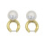 Pearl Earrings Wholesale European and American Star French Earrings Celi Star Same Circle Ear Clip Vintage Earrings Women's