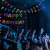 Happy Birthday Fluorescent Party Hanging Flag Birthday Party Latte Art Fluorescent Party Decoration Cross-Borderxizan