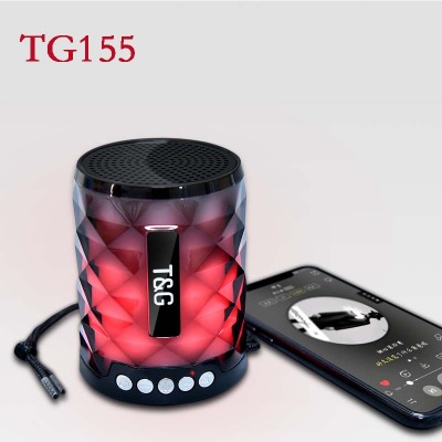 Tg155led Crystal Flashing Light Bluetooth Speaker Mobile Phone Wireless Call External Single Bluetooth Portable Speaker Radio