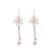 Korean Dongdaemun Pure Pearl Camellia Earrings Elegant High-Grade Elegant Earrings Summer Earrings French Earrings
