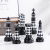 American Black And White Grid Chess Ceramic Decoration Soft Decoration Home Ornament Porcelain Crafts Decoration Gifts