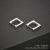 New Men 'S Trend Ear Clip Stainless Steel Triangle, Heart-Shaped, Square, Round, Six Square Earrings