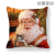 Qixi Nordic Christmas Pillow Cover Linen Cartoon Santa Claus Series Office Sofas Cushion Throw Pillowcase