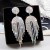 Tassel Earrings High-Grade European and American High Quality Wholesale Temperamental Cold Style Long Earrings 925 Silver Pin Earrings Women