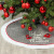 2022 Amazon Cross-Border New Santa Claus Elk 120cm Tree Skirt Christmas Tree Layout Decoration Props