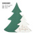 Factory Direct Sales Nordic Instagram Style Double-Layer Painted Wooden Christmas Decorations Desktop Wall Crafts Ornaments