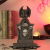 Amazon Cross-Border New Halloween Decorations Skull Bat with Light Stone Statue Ghost Tombstone Resin Decorations