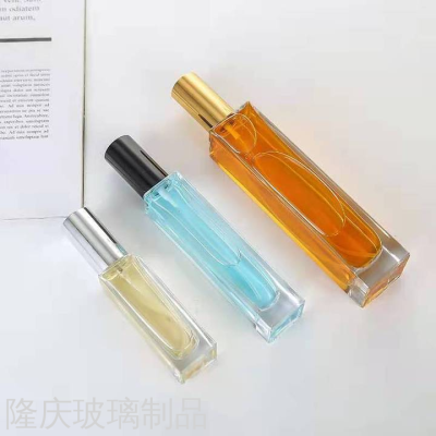 Glass Perfume Bottle 30 Ml50ml100ml Cosmetic Subpackaging Spray Bottle High Square Toner Bottle