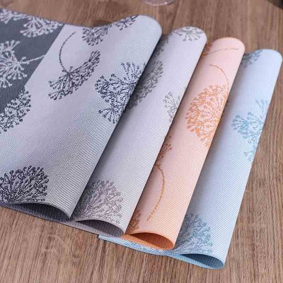 Modern Simple Table Mat Lunch Waterproof Oil-Proof Insulated Meal Children's Table Mat Table Cloth Student Dandelion Placemat