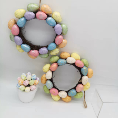 Factory Direct Sales Easter Egg, Holiday Atmosphere Arrangement Wreath Eggs, Kindergarten Daily Setting Eggs