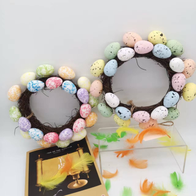 Scene Layout Egg Wreath, Easter Specimen Egg, Kindergarten Wall Hanging Decoration, Egg, Chicken Coop,