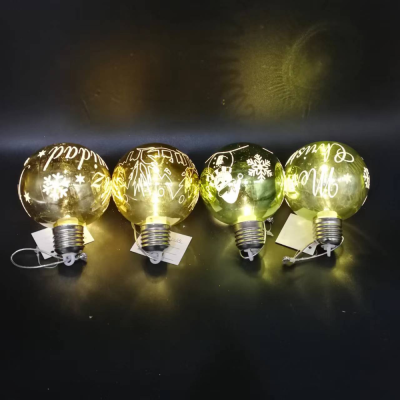 Factory Direct Sales Christmas Christmas Ball Series/Color Electric Bulb/Holiday Ornamental Festoon Lamp/Christmas Angel