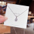 Affordable Luxury Fashion Titanium Steel Necklace Female Letter Butterfly New Necklace Pendant Internet Celebrity Simple Graceful Clavicle Chain Jewelry