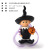 Cross-Border New Halloween Decorations Pumpkin Witch Broom Cute Funny Little Girl Doll Resin Decorations