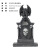 Amazon Cross-Border New Halloween Decorations Skull Bat with Light Stone Statue Ghost Tombstone Resin Decorations