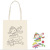 Child Drawing Color Filling DIY Garbage Classification Canvas Bag Hand Painted Graffiti Handmade Material Cotton Bag