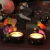 Cross-Border New Halloween Decorations Horror Skull Ghost Witch Ghost Candle Holder Resin Decorations