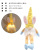 Cross-Border New Easter Decoration Ins Cute Wind with Light Long Legs Faceless Old Doll Rabbit Ear Doll Gift