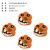 Amazon Cross-Border New Halloween Decoration Ins Cute Mini Pumpkin Skull Resin Doll Decoration Gifts