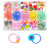 Cross-Border European and American Children's Hair Accessories Acrylic Silicone Duckbill Clip Rubber Band Bow Handmade DIY Suit Set Box