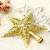 Cross-Border New Christmas Decorations Golden Hollow Tree-Top Star XINGX Christmas Tree Decorations