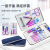 New Colorful Gradient Nail Clippers Manicure Implement Stainless Steel 15-Piece Set Fingernail Maintenance Kit Nail Clippers Cross-Border Wholesale