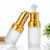 Essential Oil Bottle Essential Liquid Bottle Gold And Silver Pressure Pump Drop Applicator Bottle Glue Head Glass Bottle