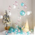 Factory Direct Sales Pet Colorful Transparent Ball Christmas Tree Decorations Ins Cake Wish Orbs Plug-in Decoration