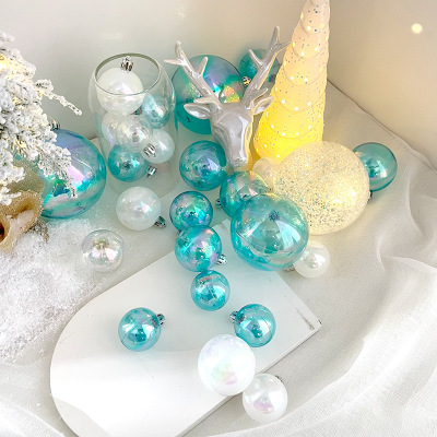 Factory Direct Sales Pet Colorful Transparent Ball Christmas Tree Decorations Ins Cake Wish Orbs Plug-in Decoration